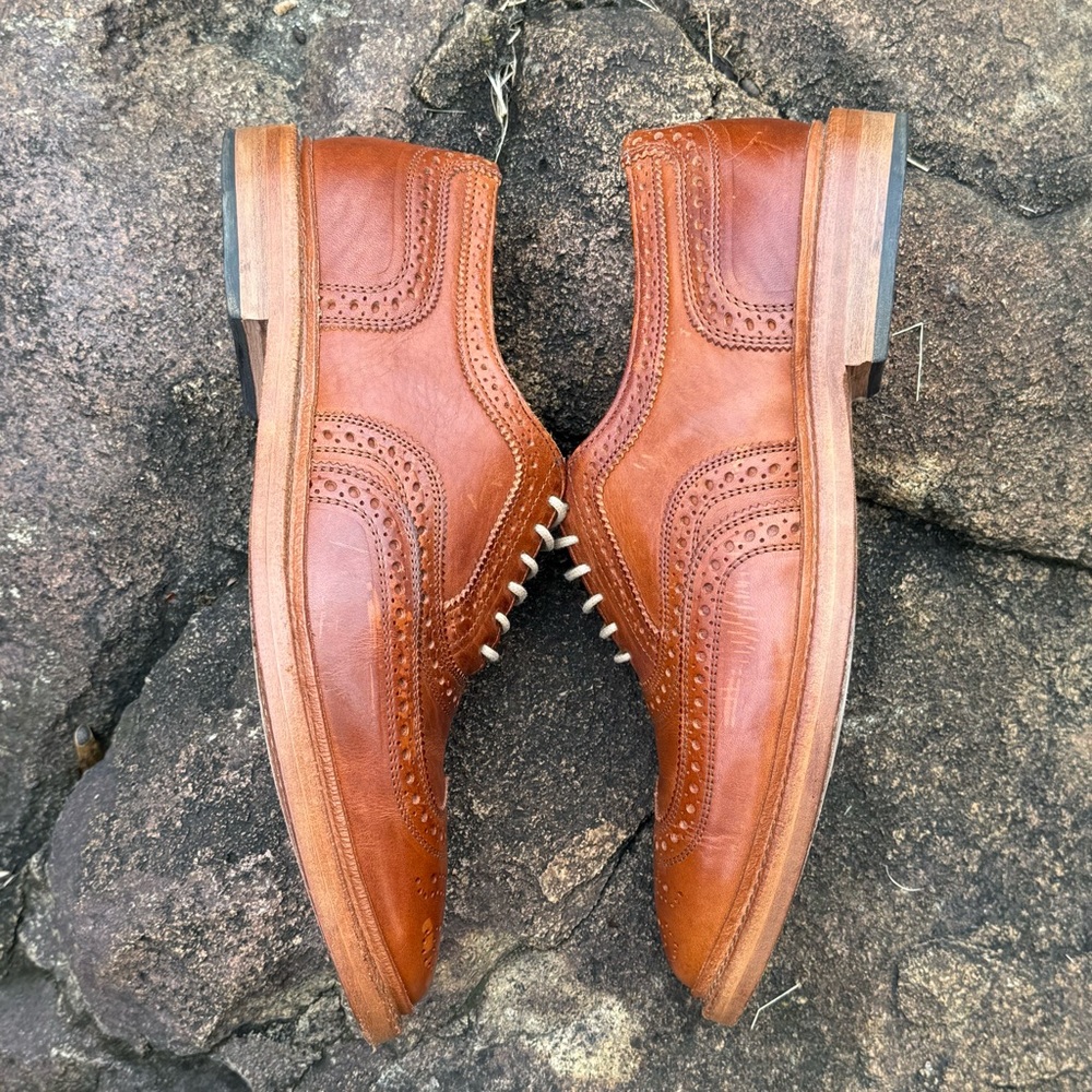 Allen Edmonds McTavish 9D Tan Leather Oxfords - Picture 3 of 15